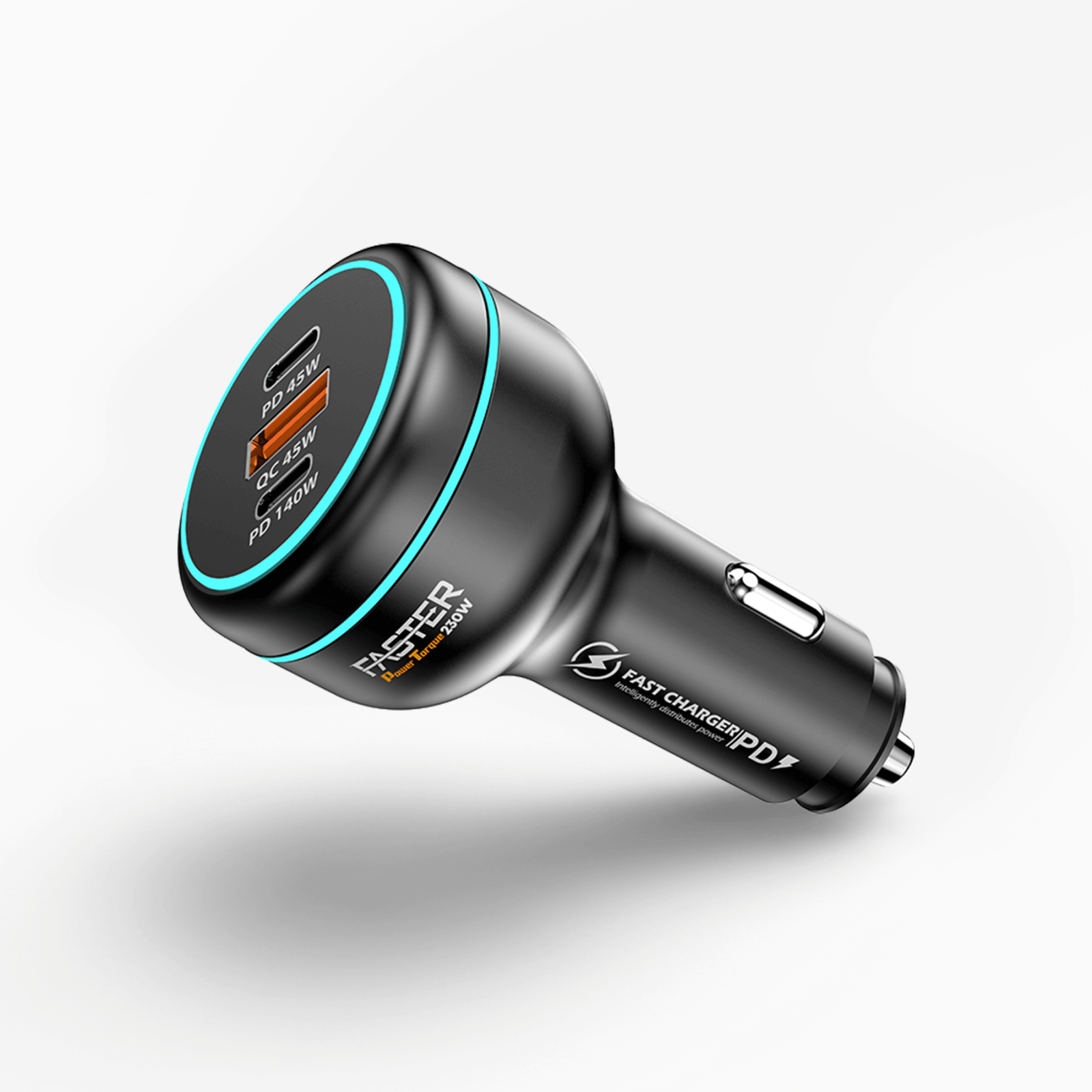FASTER Power Torque FCC-230W Car Charger - Black