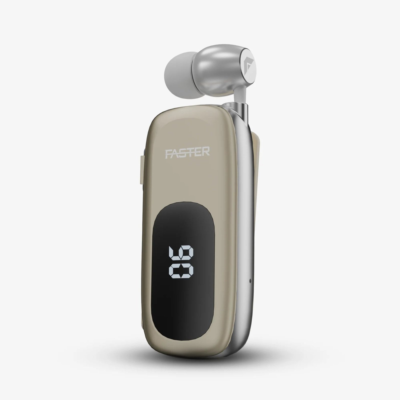 FASTER Uni Clip R13 Pro Bluetooth Handsfree - Beige