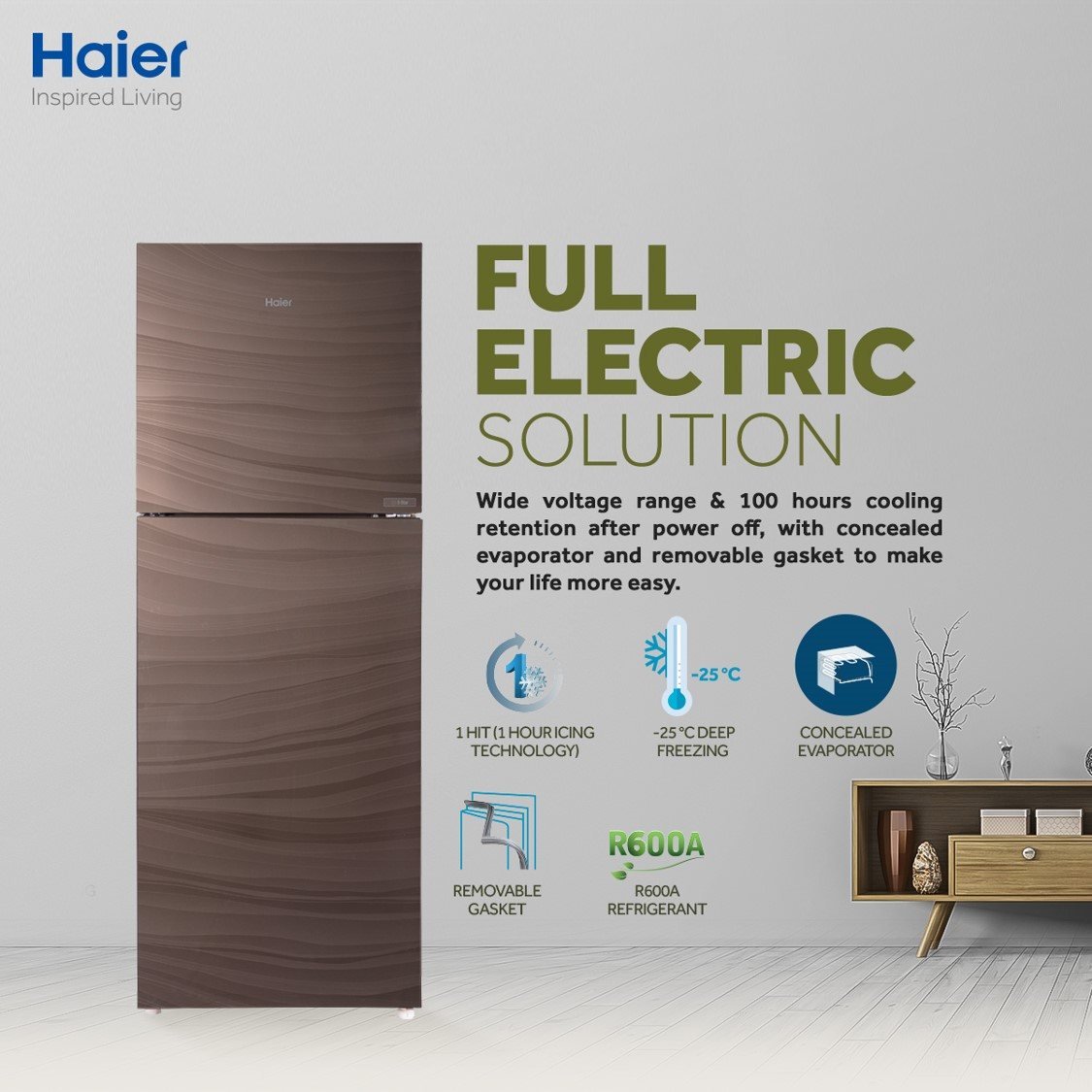 Haier HRF-346 EPB refrigerator available in Pakistan at ZippKart