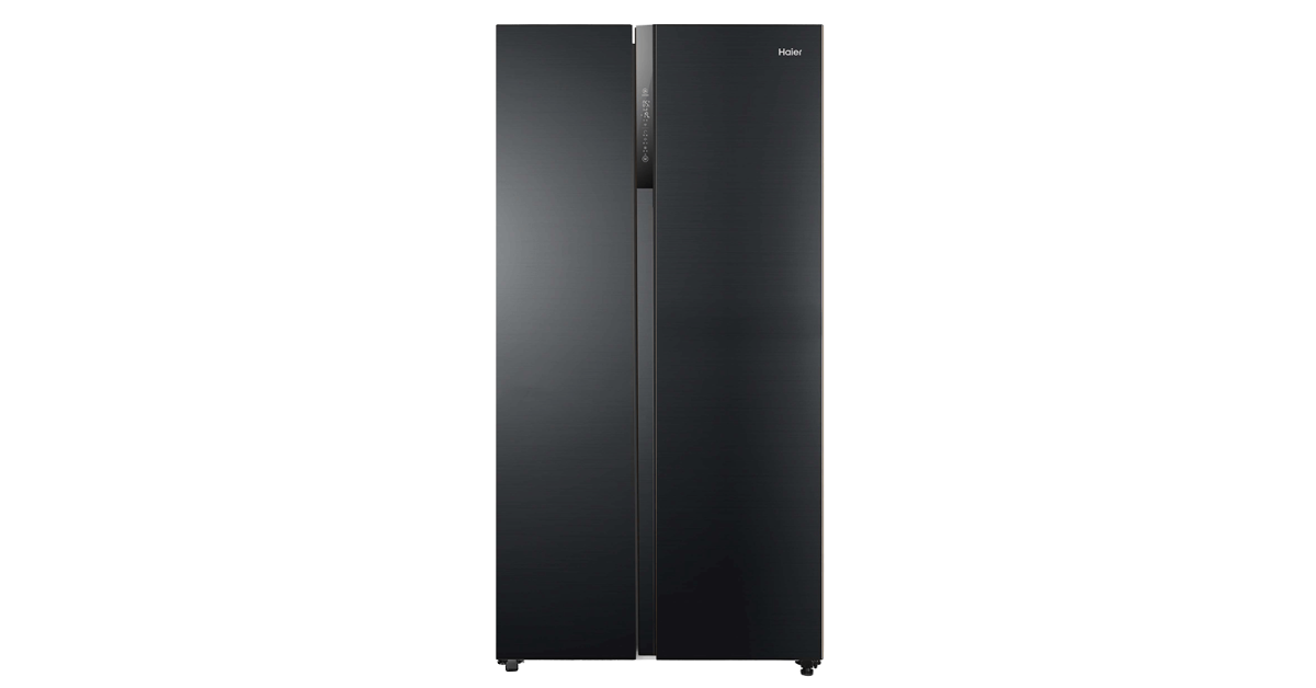 Haier HRF-622 IBG Refrigerator — 550 Litres - Black Glass