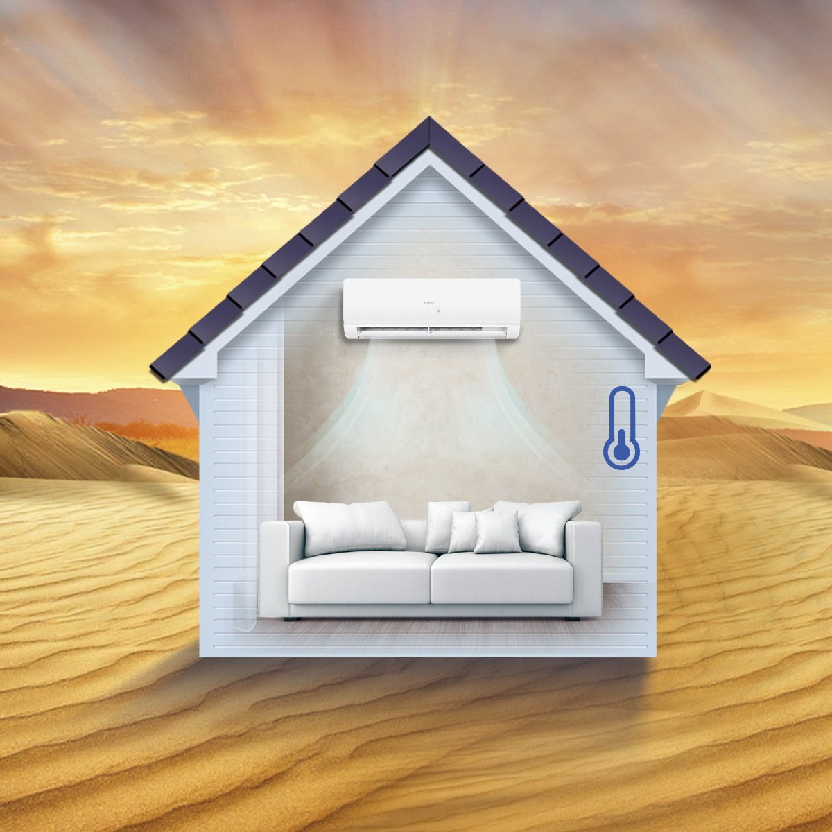 Haier HSU-19HFAB White air conditioner available in Pakistan at ZippKart