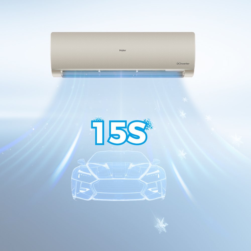 Haier HSU-24HFAB Grey air conditioner available in Pakistan at ZippKart
