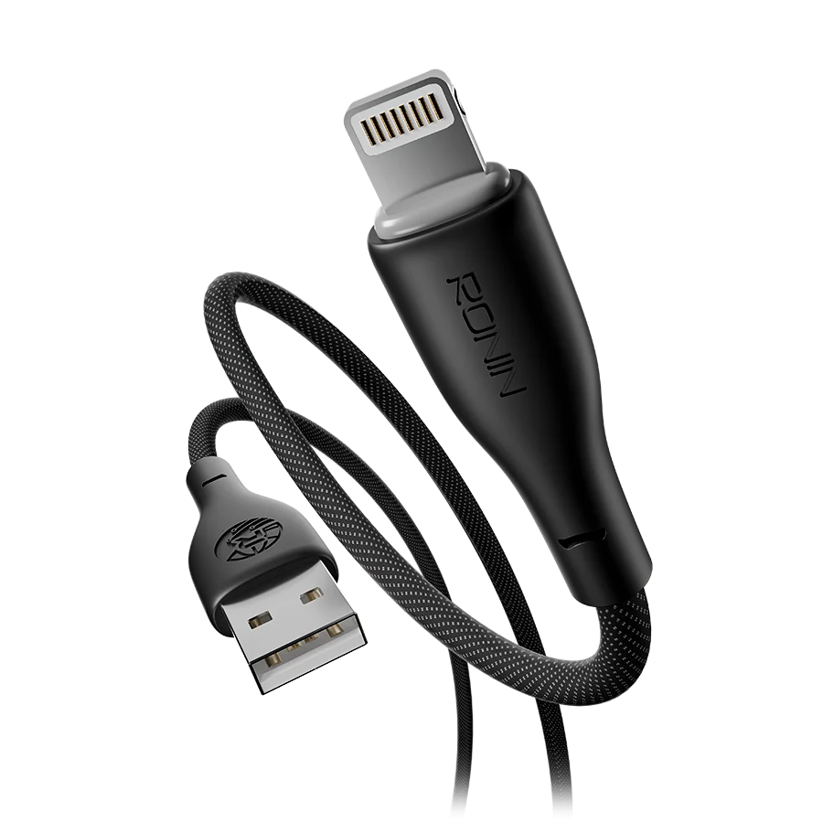 Ronin Bolt R-2070 Cable — iPhone (Lightning) — genuine RONIN charging cable available in Pakistan at ZippKart