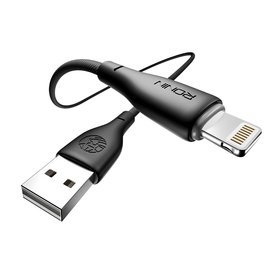 Ronin Bolt R-2070 Cable — iPhone (Lightning) — genuine RONIN charging cable available in Pakistan at ZippKart