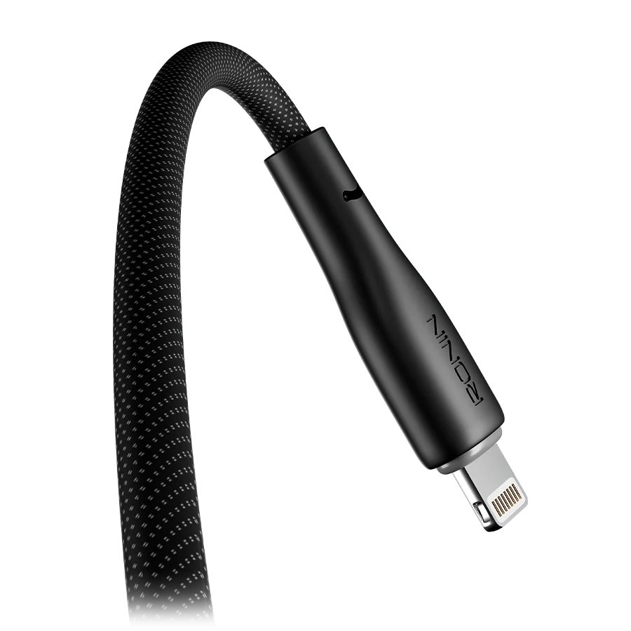 Ronin Bolt R-2070 Cable — iPhone (Lightning) — genuine RONIN charging cable available in Pakistan at ZippKart