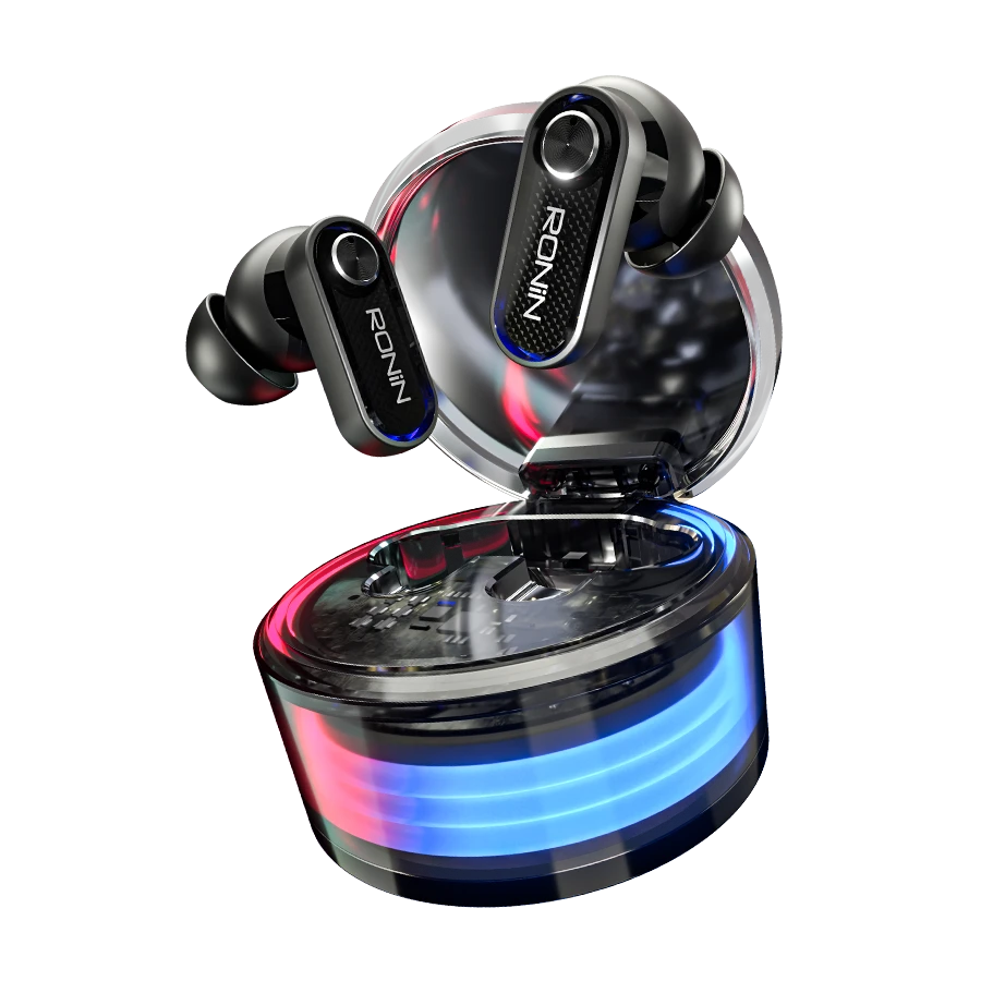 Ronin Clutch Pro R-7165 Wireless Earbuds - Black