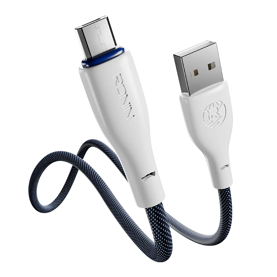 Ronin Flexin Mini R-2055 Cable — Android (Micro USB) - Blue