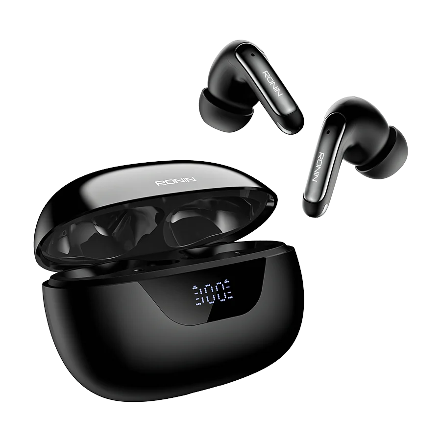 Ronin Mystique R-7010 Wireless Earbuds — genuine RONIN wireless earbuds available in Pakistan at ZippKart