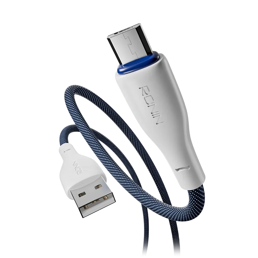 Ronin R-2025 Cable — Android (Micro USB) — genuine RONIN charging cable available in Pakistan at ZippKart