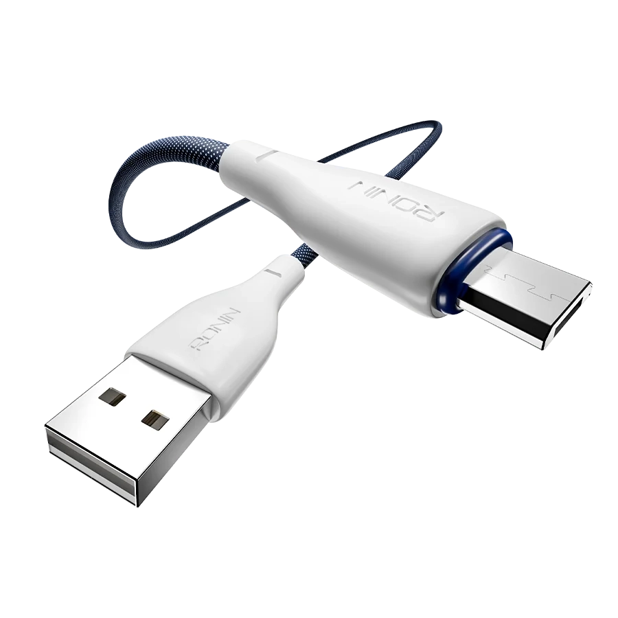 Ronin R-2025 Cable — Android (Micro USB) — genuine RONIN charging cable available in Pakistan at ZippKart