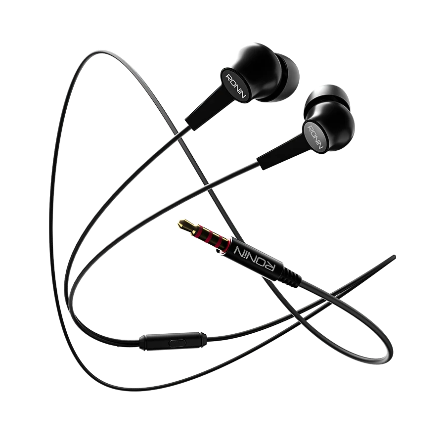 Ronin R-29 Handsfree — 3.5mm AUX — genuine RONIN wired handsfree available in Pakistan at ZippKart