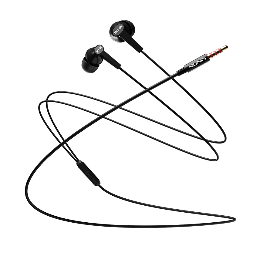 Ronin R-29 Handsfree — 3.5mm AUX — genuine RONIN wired handsfree available in Pakistan at ZippKart