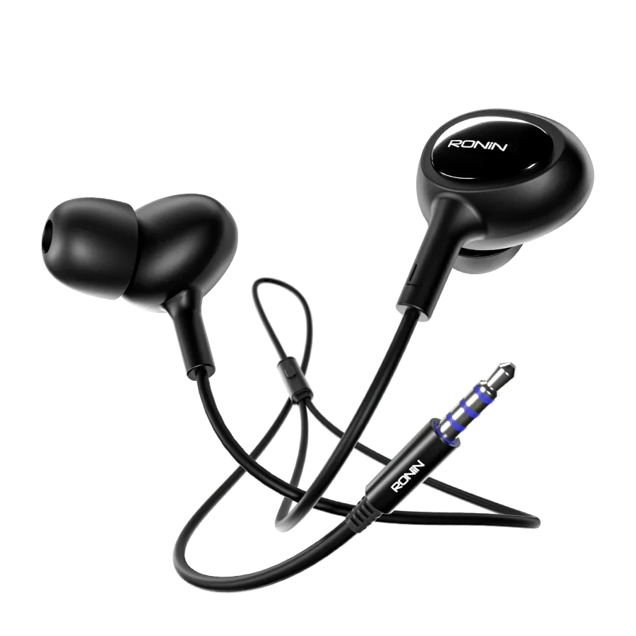 Ronin R-9 Handsfree — 3.5mm AUX — genuine RONIN wired handsfree available in Pakistan at ZippKart