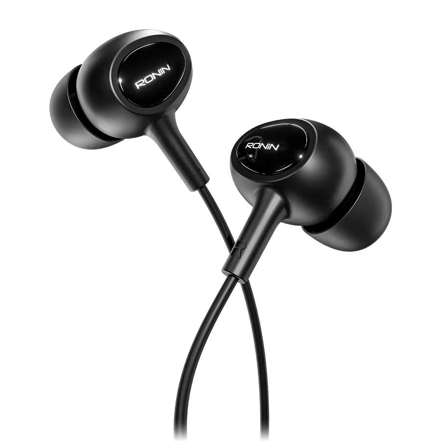 Ronin R-9 Handsfree — 3.5mm AUX — genuine RONIN wired handsfree available in Pakistan at ZippKart