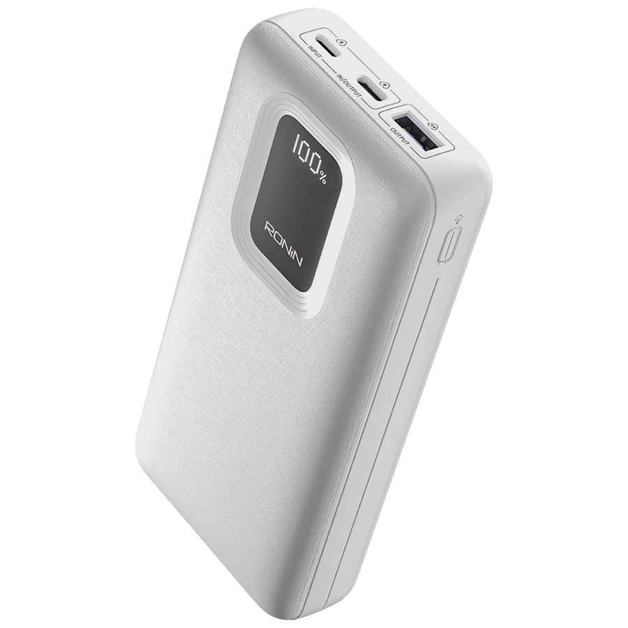 Ronin Revive R-4025 Power Bank — 20000mAh - White