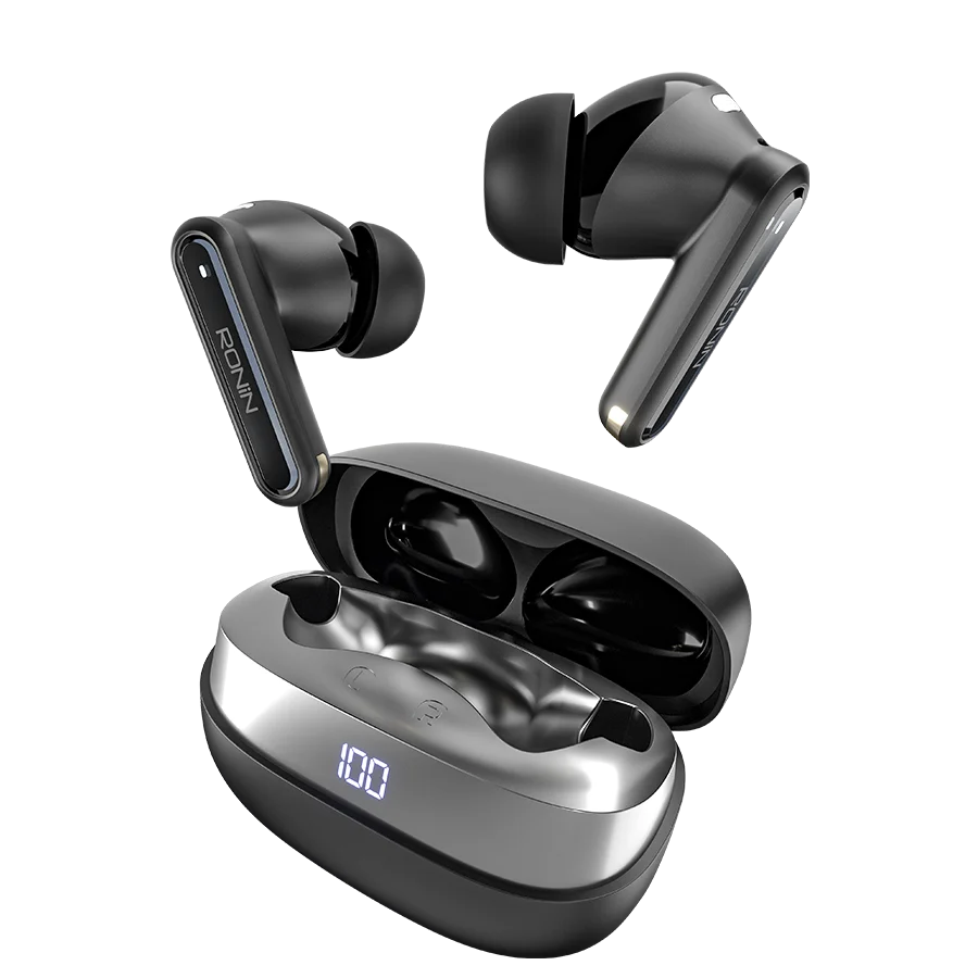 Ronin Vector R-7120 Wireless Earbuds — genuine RONIN wireless earbuds available in Pakistan at ZippKart
